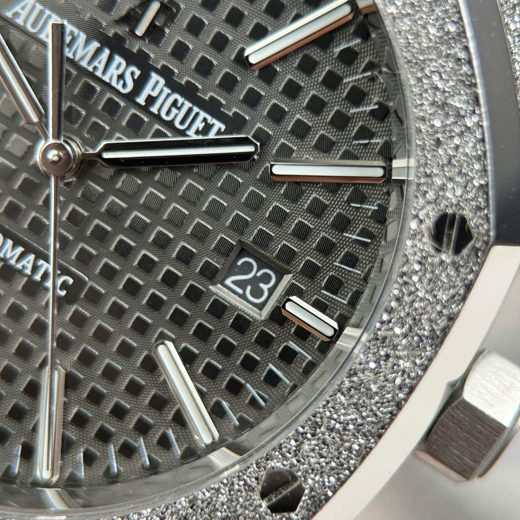 Đồng Hồ Audemars Piguet Rep11 Royal Oak 15410 Frosted Mặt Xám Nhà Máy APS 41mm