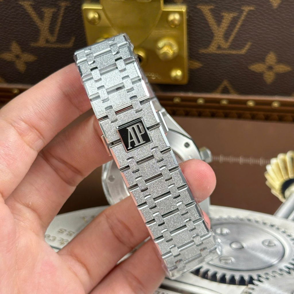 Đồng Hồ Audemars Piguet Rep11 Royal Oak 15410 Frosted Mặt Xám Nhà Máy APS 41mm