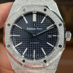 Đồng Hồ Audemars Piguet Rep11 Royal Oak 15410 Frosted Mặt Xanh Than Nhà Máy APS 41mm