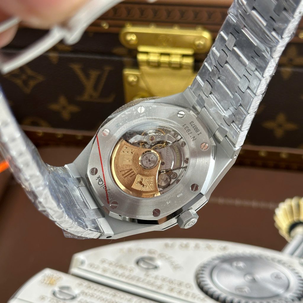 Đồng Hồ Audemars Piguet Rep11 Royal Oak 15410 Frosted Mặt Xanh Than Nhà Máy APS 41mm