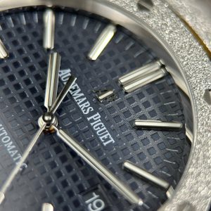 Đồng Hồ Audemars Piguet Rep11 Royal Oak 15410 Frosted Mặt Xanh Than Nhà Máy APS 41mm