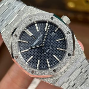 Đồng Hồ Audemars Piguet Rep11 Royal Oak 15410 Frosted Mặt Xanh Than Nhà Máy APS 41mm