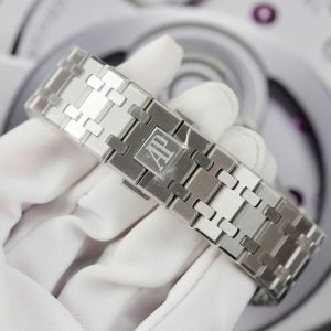 Đồng Hồ Audemars Piguet Replica 11 Royal Oak Selfwinding Flying Tourbillon 26730BC Đính Đá Baguette 41mm