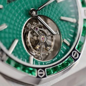 Đồng Hồ Audemars Piguet Replica 11 Royal Oak Selfwinding Flying Tourbillon 26730BC Đính Đá Baguette 41mm