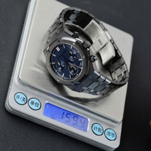 Đồng Hồ Audemars Piguet Royal Oak Chronograph 26240 Vỏ Gốm Mặt Xanh Than Replica 11 Nhà Máy APS 41mm