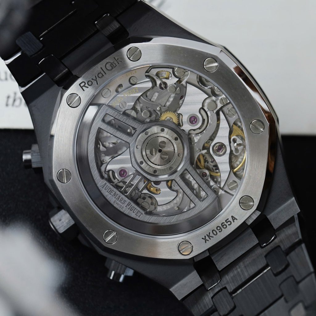 Đồng Hồ Audemars Piguet Royal Oak Chronograph 26240 Vỏ Gốm Mặt Xanh Than Replica 11 Nhà Máy APS 41mm