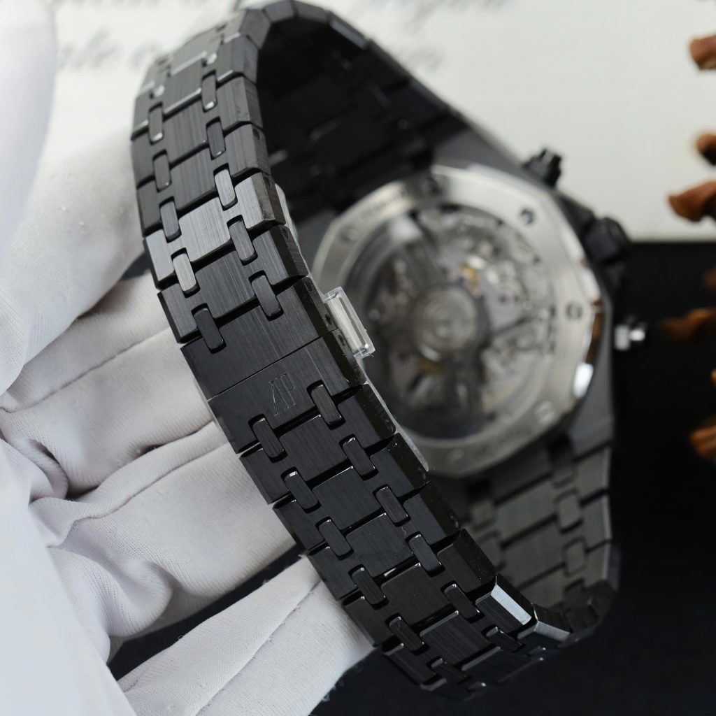 Đồng Hồ Audemars Piguet Royal Oak Chronograph 26240 Vỏ Gốm Mặt Xanh Than Replica 11 Nhà Máy APS 41mm