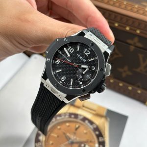 Đồng Hồ Hublot Big Bang 20th Anniversary Chế Tác Viền Gốm Đen Nhà Máy BBA 43mm