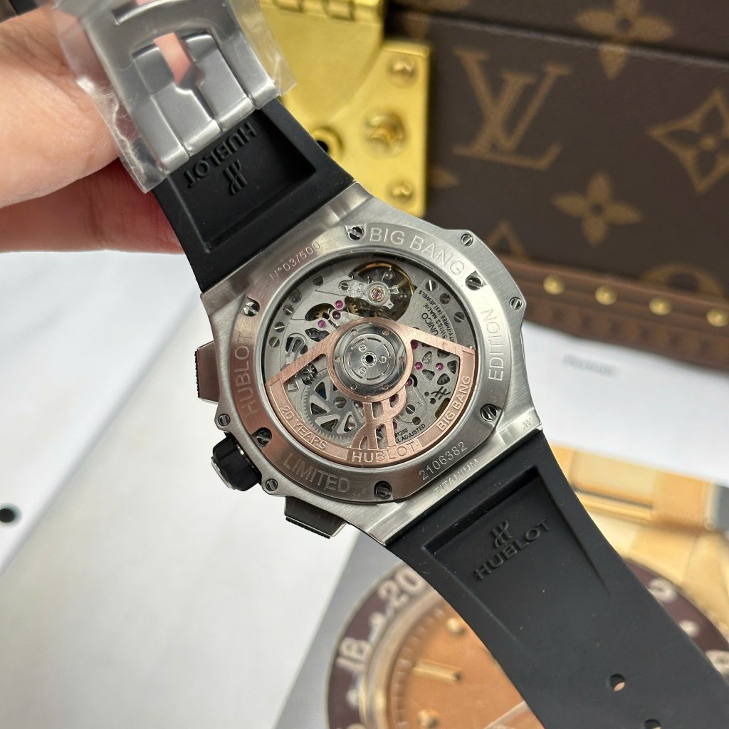 Đồng Hồ Hublot Big Bang 20th Anniversary Chế Tác Viền Gốm Đen Nhà Máy BBA 43mm