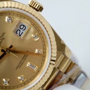 Đồng Hồ Rolex Chế Tác Day-Date M128238 Màu Vàng Trọng Lượng 159 Gram Xưởng QF 36mm