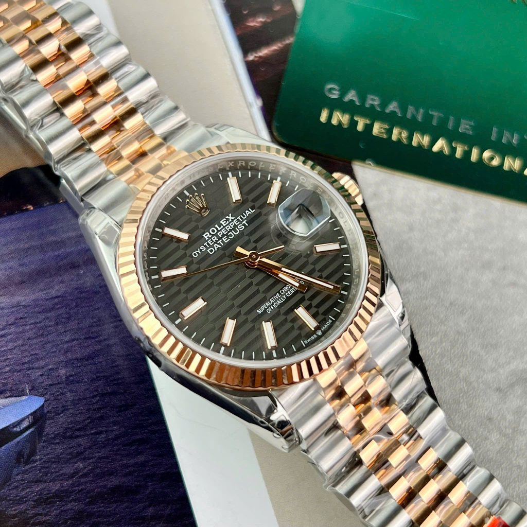 Đồng hồ Rolex Datejust 126231 Chế Tác Mặt Số Xếp Gạch Xám Xưởng VSF 36mm