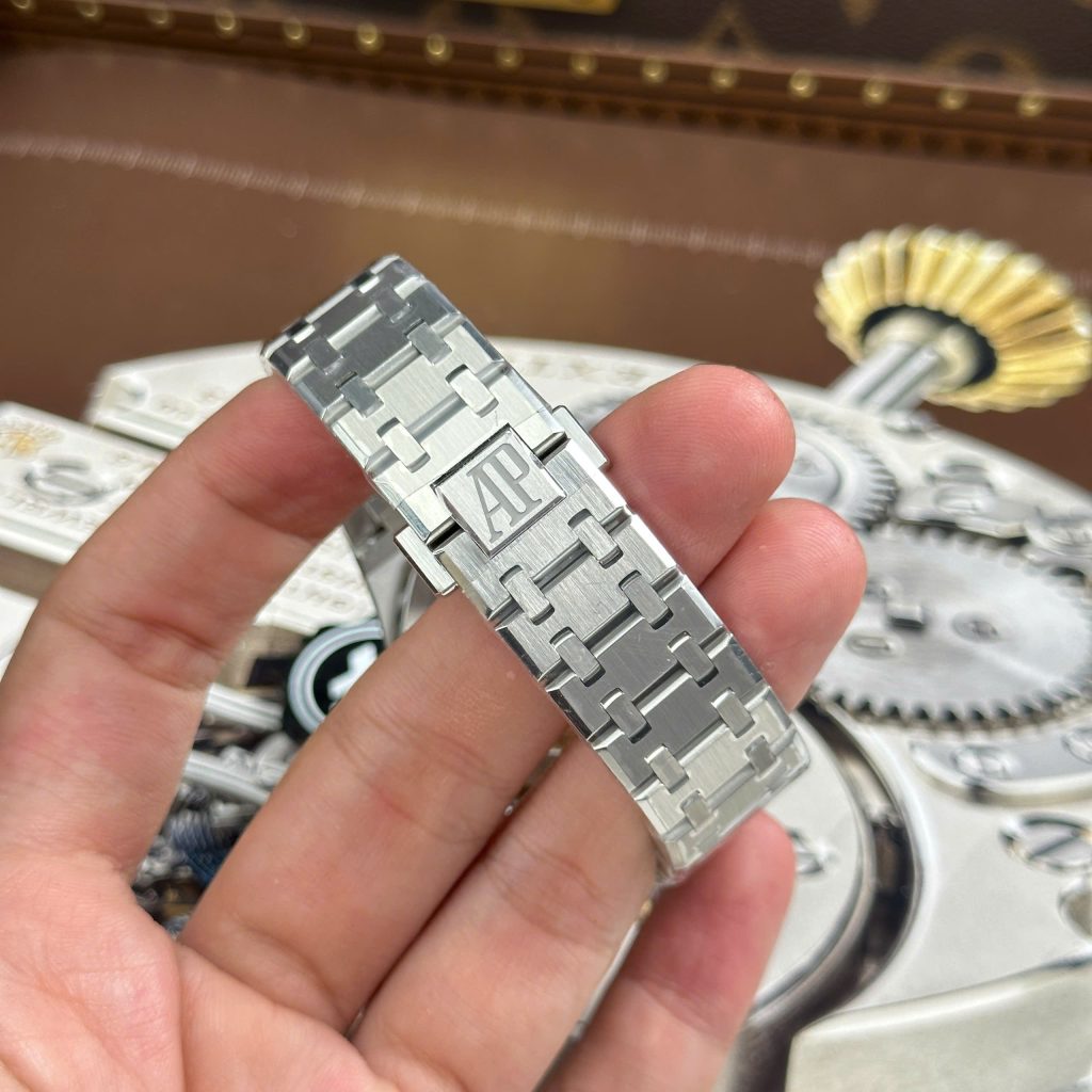 Đồng Hồ Audemars Piguet Chế Tác Royal Oak 15450ST Mặt Xanh Dương Nhà Máy APS 37mm