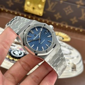 Đồng Hồ Audemars Piguet Chế Tác Royal Oak 15450ST Mặt Xanh Dương Nhà Máy APS 37mm