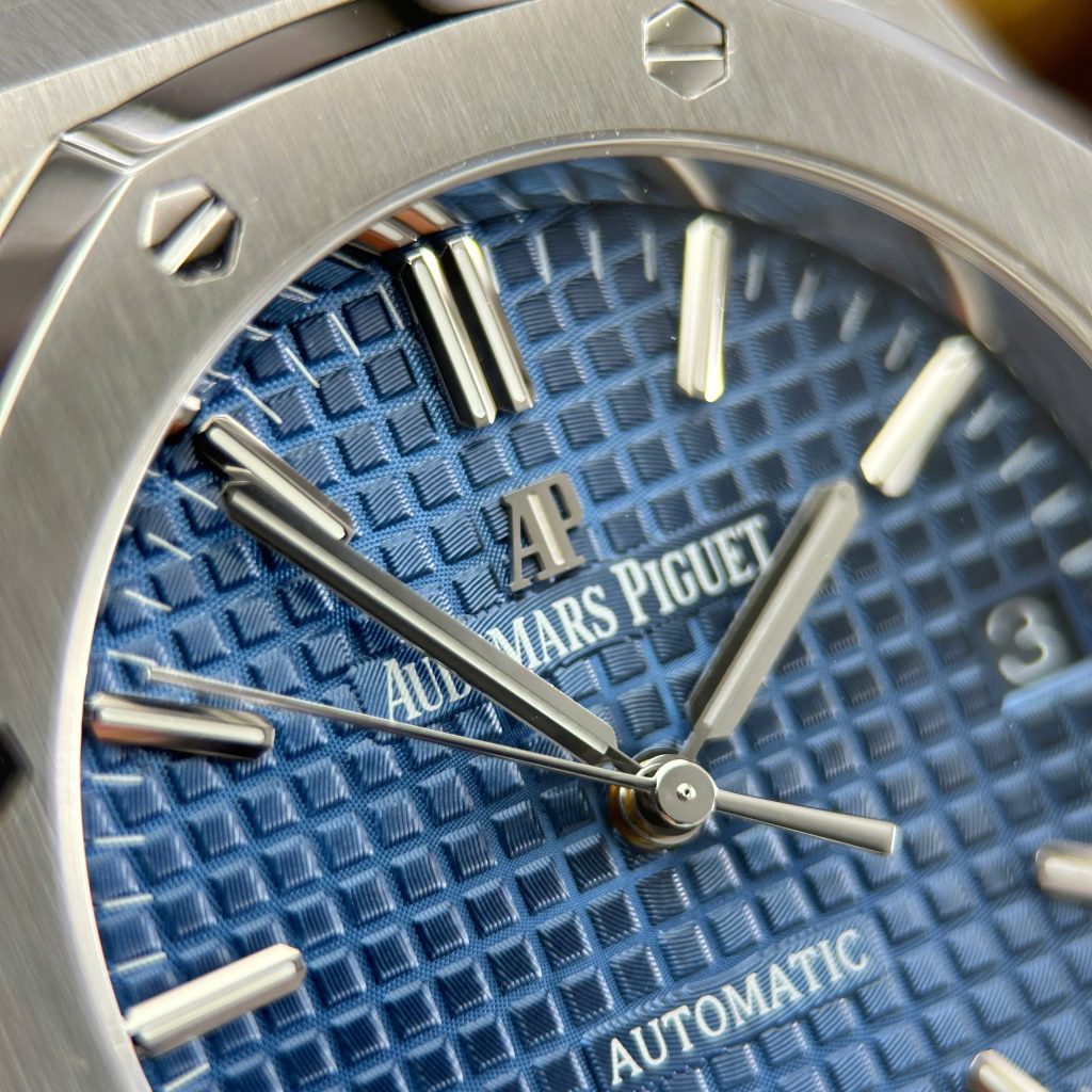 Đồng Hồ Audemars Piguet Chế Tác Royal Oak 15450ST Mặt Xanh Dương Nhà Máy APS 37mm