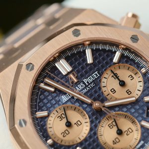 Đồng Hồ Audemars Piguet Chế Tác Royal Oak Chronograph 26240 Mặt Xanh Blue Nhà Máy APS 41mm