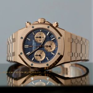 Đồng Hồ Audemars Piguet Chế Tác Royal Oak Chronograph 26240 Mặt Xanh Blue Nhà Máy APS 41mm