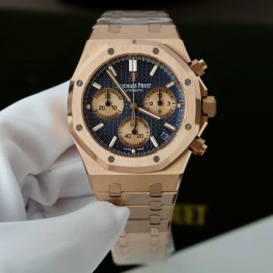 Đồng Hồ Audemars Piguet Chế Tác Royal Oak Chronograph 26240 Mặt Xanh Blue Nhà Máy APS 41mm