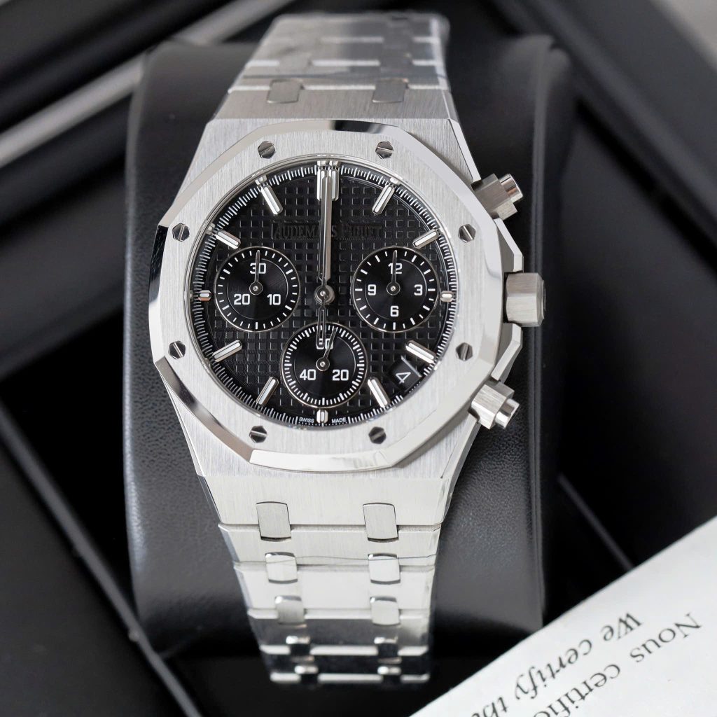 Đồng Hồ Audemars Piguet Replica 11 Royal Oak Chronograph 26240 Mặt Đen Nhà Máy APS 41mm
