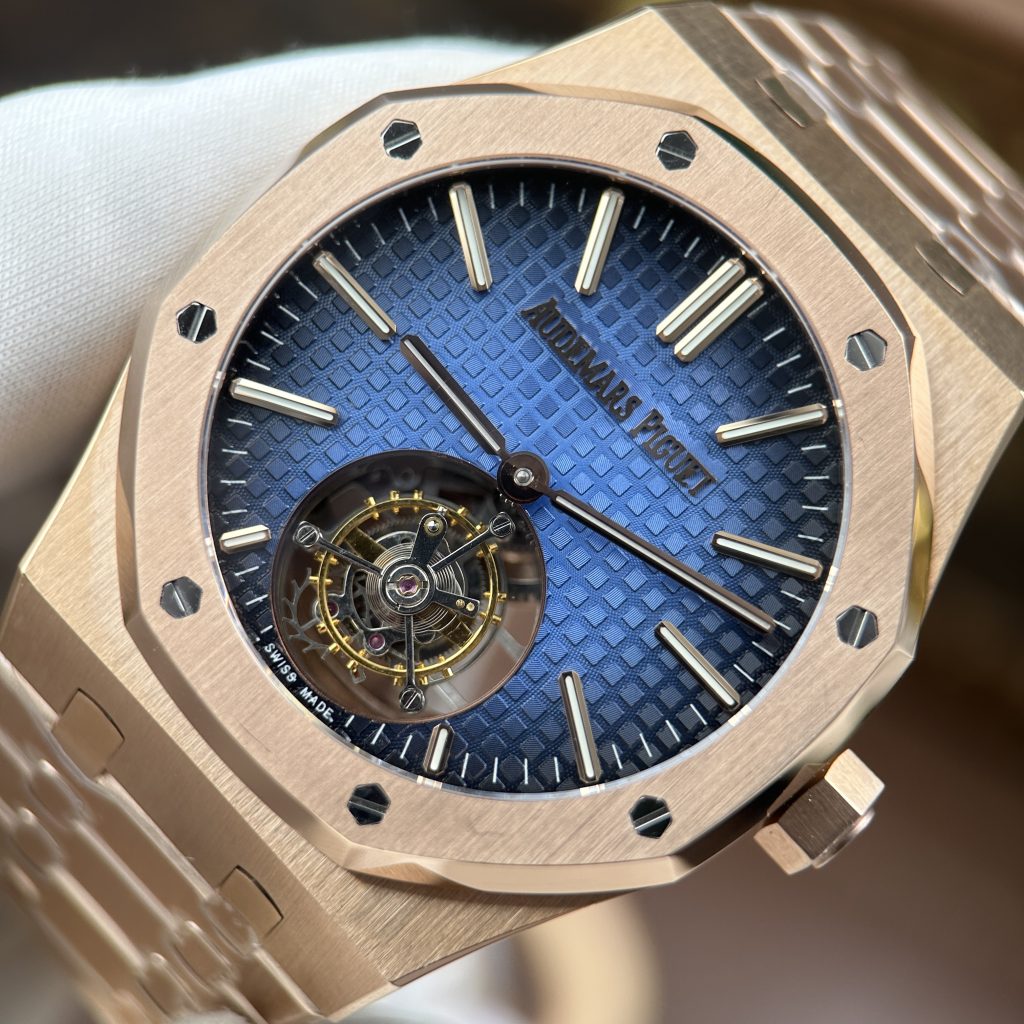 Đồng Hồ Audemars Piguet Replica 11 Royal Oak Flying Tourbillon 26730 Mặt Xanh Ombre 41mm