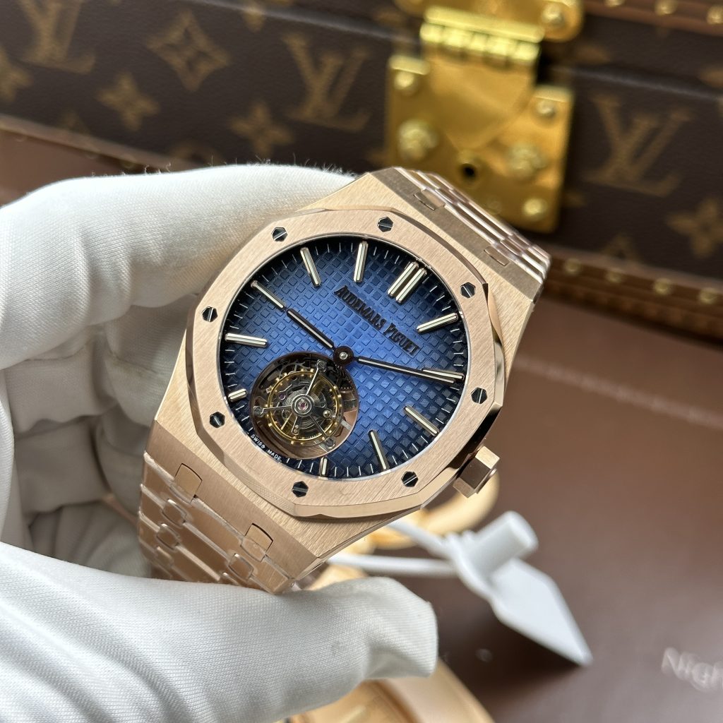 Đồng Hồ Audemars Piguet Replica 11 Royal Oak Flying Tourbillon 26730 Mặt Xanh Ombre 41mm