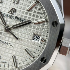 Đồng Hồ Audemars Piguet Replica Royal Oak 15450ST Mặt Trắng Nhà Máy APS 37mm