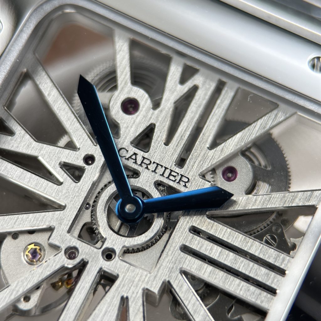 Đồng Hồ Cartier Santos de Cartier Chế Tác Lộ Cơ Skeleton Nhà Máy MLF 39.8mm