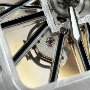 Đồng Hồ Cartier Santos de Cartier Replica 11 Skeleton Demi Đen Nhà Máy MLF 39.8mm