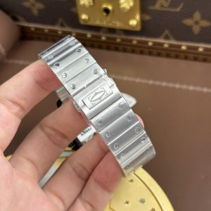 Đồng Hồ Cartier Santos de Cartier Replica 11 Skeleton Demi Đen Nhà Máy MLF 39.8mm
