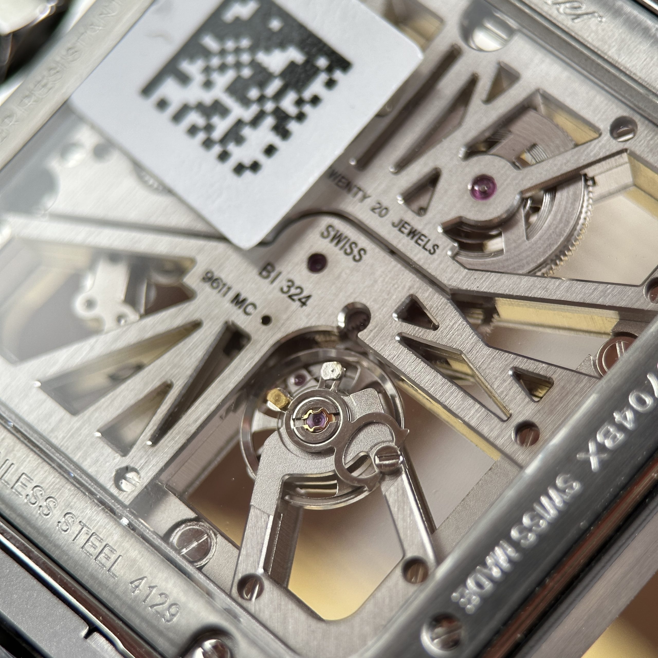 Đồng Hồ Cartier Santos de Cartier Skeleton Rep 11 Demi Mặt Xanh Lá Cây Nhà Máy MLF 39 (7) Đồng Hồ Cartier Santos de Cartier Skeleton Rep 11 Demi Mặt Xanh Lá Cây Nhà Máy MLF 39.8mm