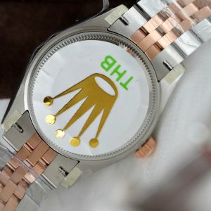 Đồng Hồ Rolex DateJust Replica 11 Mặt Số Hồng Cọc Số Dạ Quang Nhà Máy THB 31mm