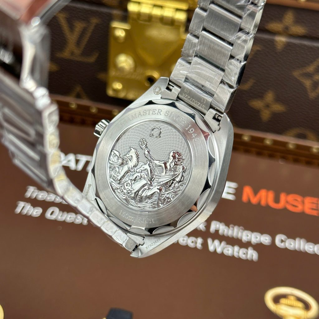 Đồng Hồ Omega Seamaster Rep11 Aqua Terra Worldtimer Màu Xanh Dương Dây Kim Loại 43mm