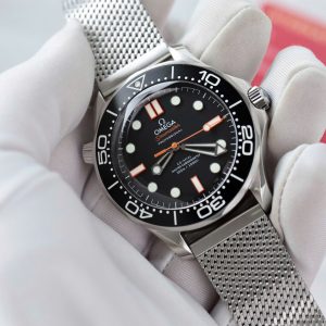 Đồng Hồ Omega Seamaster Replica 11 Diver 300M Dây Cao Su Cam Nhà Máy VS 42mm