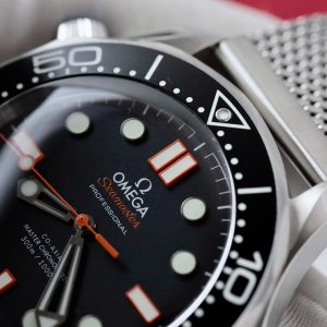 Đồng Hồ Omega Seamaster Replica 11 Diver 300M Dây Cao Su Cam Nhà Máy VS 42mm