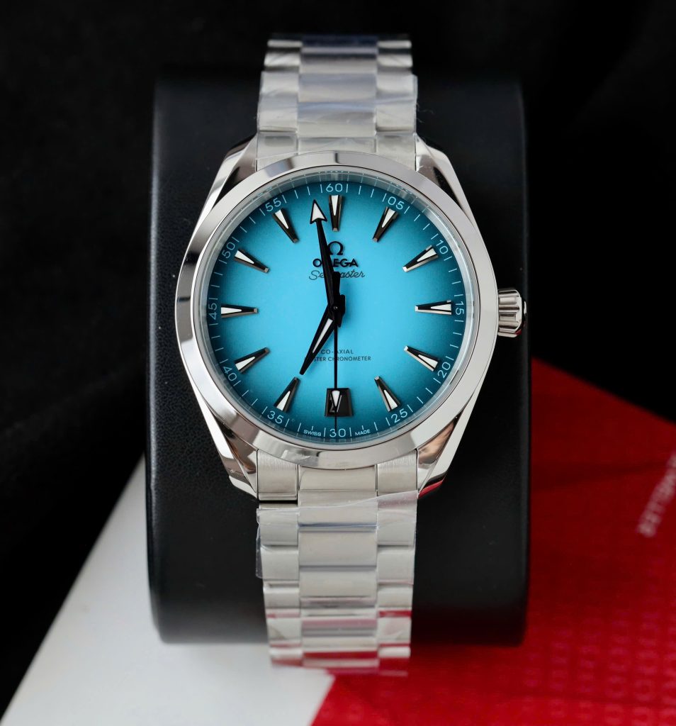 Đồng Hồ Omega Seamaster Replica 11 Mặt Xanh Blue Co-Axial Cọc Dạ Quang VS 41mm