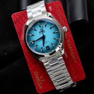 Đồng Hồ Omega Seamaster Replica 11 Mặt Xanh Blue Co-Axial Cọc Dạ Quang VS 41mm