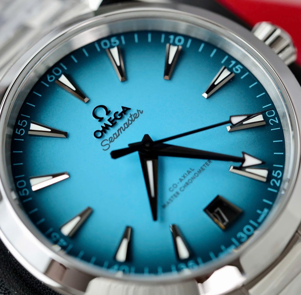 Đồng Hồ Omega Seamaster Replica 11 Mặt Xanh Blue Co-Axial Cọc Dạ Quang VS 41mm