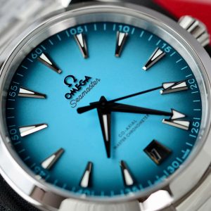 Đồng Hồ Omega Seamaster Replica 11 Mặt Xanh Blue Co-Axial Cọc Dạ Quang VS 41mm