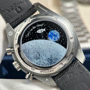 Đồng Hồ Omega Speedmaster Apollo 13 Snoopy Chế Tác Mặt Trắng New 2025 42mm