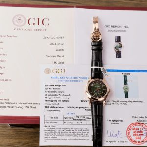 Đồng Hồ Patek Philippe 5205R Chế Tác Bọc Vàng 18K Mặt Xanh Lá Xưởng GR 40mm