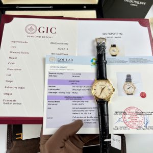 Đồng Hồ Patek Philippe Calatrava 5227 Chế Tác Bọc Vàng 18K Dây Da Nâu Nhà Máy 3K 40mm