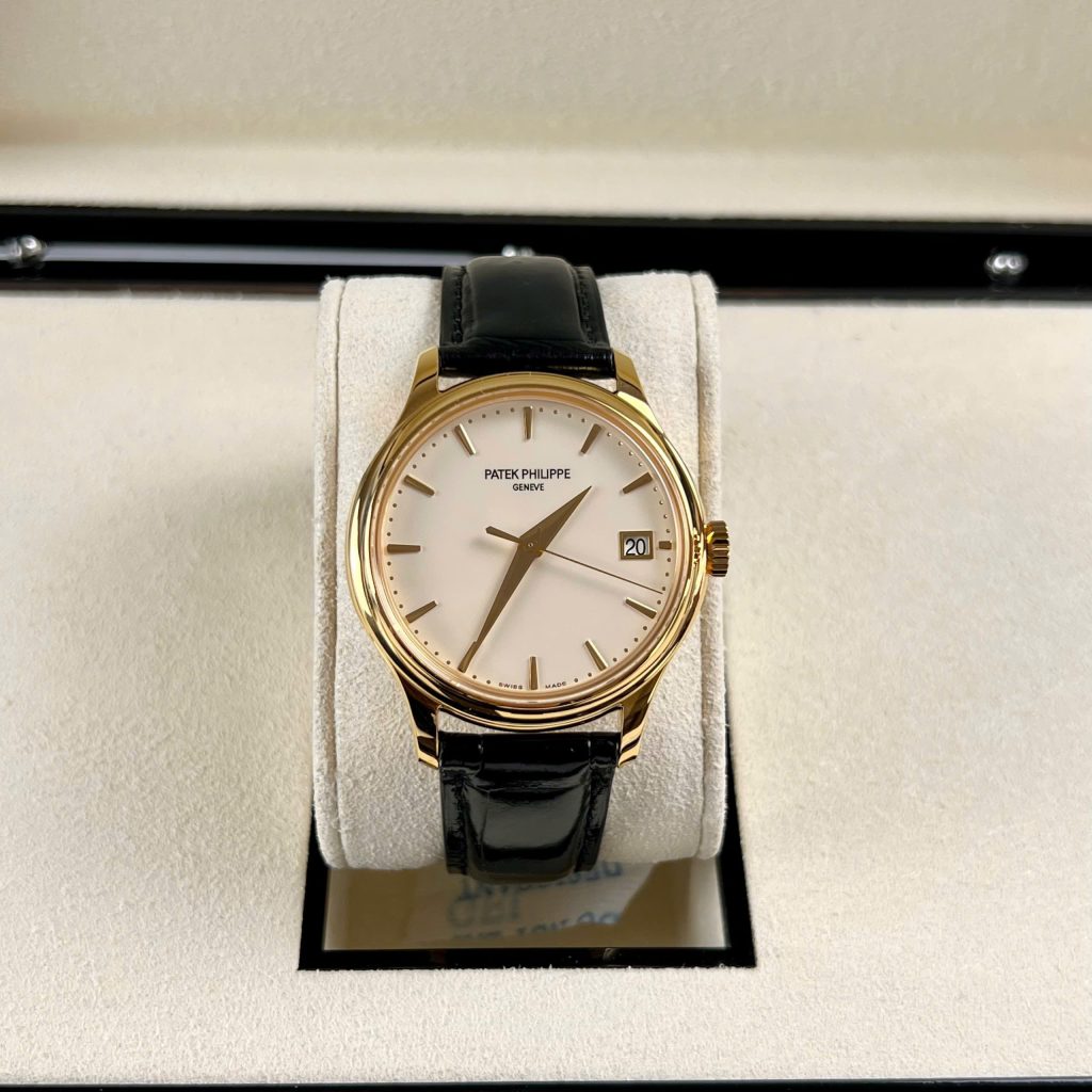 Đồng Hồ Patek Philippe Calatrava 5227 Chế Tác Bọc Vàng 18K Dây Da Nâu Nhà Máy 3K 40mm