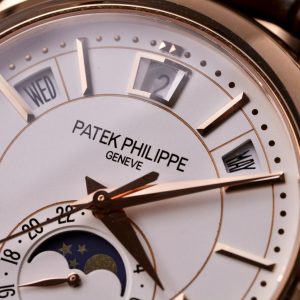 Đồng Hồ Patek Philippe Chế Tác Complations 5205R Vàng Hồng Mặt Trắng Nhà Máy GR 40mm