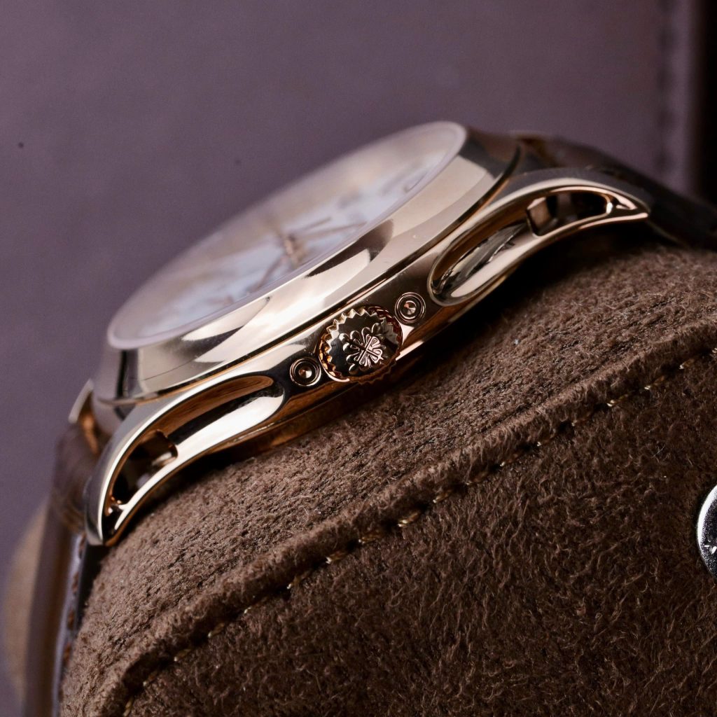 Đồng Hồ Patek Philippe Chế Tác Complations 5205R Vàng Hồng Mặt Trắng Nhà Máy GR 40mm