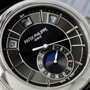 Đồng Hồ Patek Philippe Chế Tác Complications 5205R Mặt Đen Nhà Máy GR 40mm