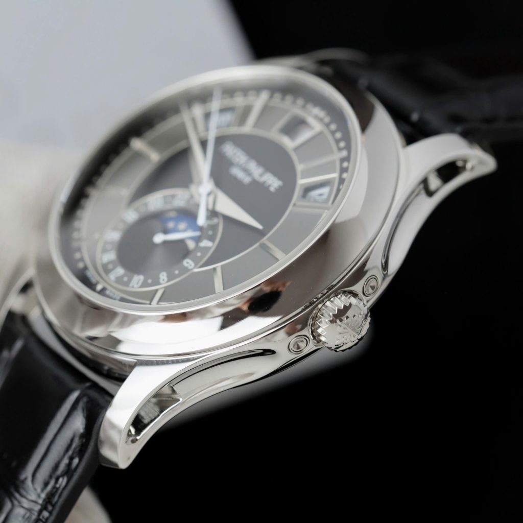 Đồng Hồ Patek Philippe Chế Tác Complications 5205R Mặt Đen Nhà Máy GR 40mm
