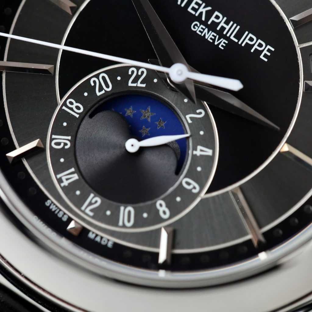 Đồng Hồ Patek Philippe Chế Tác Complications 5205R Mặt Đen Nhà Máy GR 40mm