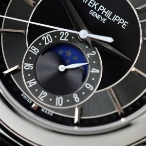 Đồng Hồ Patek Philippe Chế Tác Complications 5205R Mặt Đen Nhà Máy GR 40mm