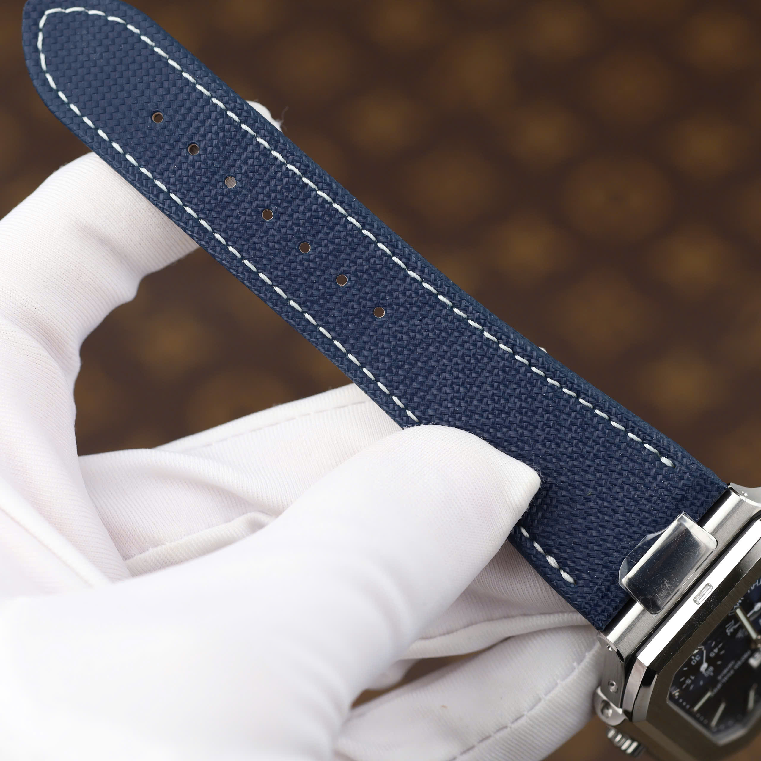 Đồng Hồ Patek Philippe Cubitus 5822P Replica 11 Mặt Xanh Dương Dây Vải Nato 45mm (10) Đồng Hồ Patek Philippe Cubitus 5822P Replica 11 Mặt Xanh Dương Dây Vải Nato 45mm