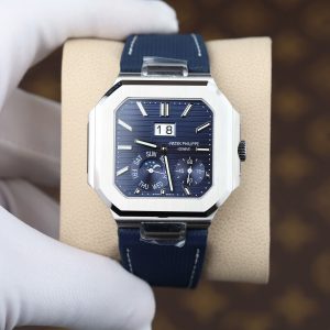 Đồng Hồ Patek Philippe Cubitus 5822P Replica 11 Mặt Xanh Dương Dây Vải Nato 45mm
