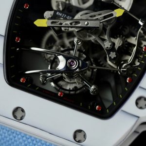 Đồng Hồ Richard Mille 27-02 Replica 11 Rafael Nadal Tourbillon Dây Vải Nato Xanh 42mm